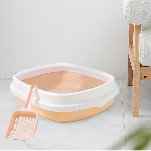 Inodoro Para Gatos Semicerrado De 2 Piezas, Fácil De