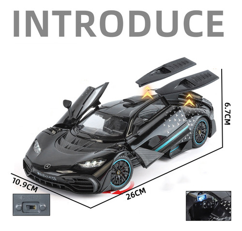Modelo De Coche De Juguete Mercedes Benz Amg One 1/18 A Esca