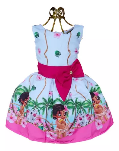 Vestido Moana Baby Super Luxinho