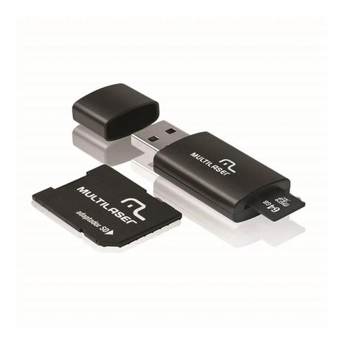 Imagem 1 de 2 de Cartão De Memória 64gb Kit Adaptador Multilaser Mc115