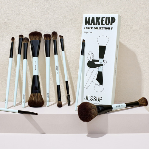 Juego De Brochas De Maquillaje Jessup, 10 Unidades, Libres D