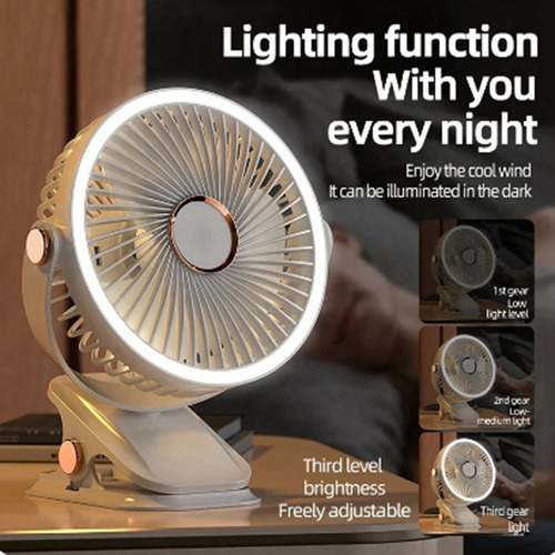 Ventilador Recargable V0usb Para Dormitorio, Portátil De-fs