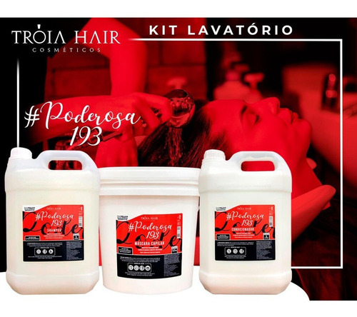 Shampoo Galão Tróia Hair Poderosa 5 Litro - Envio Imediato
