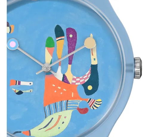 Relojes Swatch Reloj Blue Sky By Vassily Kandinsky Pulsera Color