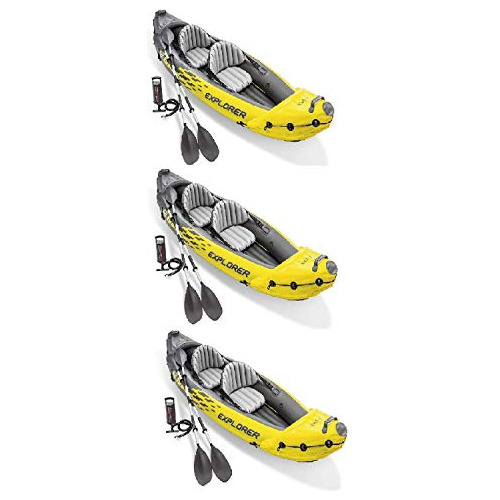 Kit Kayak Hinchable Intex Explorer K2 Para 2 Personas