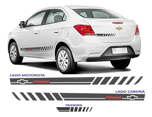 Acessorios Faixa Adesivos Chevrolet Prisma Sport Lt Ltz 2019
