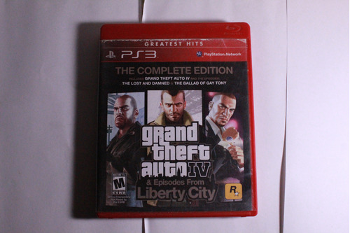 Videojuego Ps3 Gta 4 Grand Thef Auto Liberty City Completo