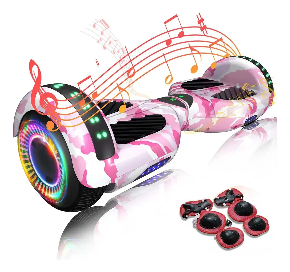 Hoverboard Rmira 6.5" Com Bluetooth Para Criança e Adolescente, 500W e Até 12km/h