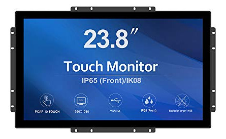 Monitor Táctil Pcap 23.8puLG Greentouch - Industrial Tft Lcd