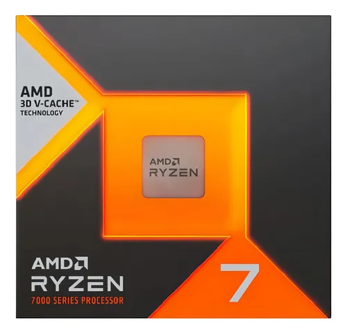 Processador gamer AMD Ryzen 7 7800X3D 100-100000910WOF de 8 núcle...