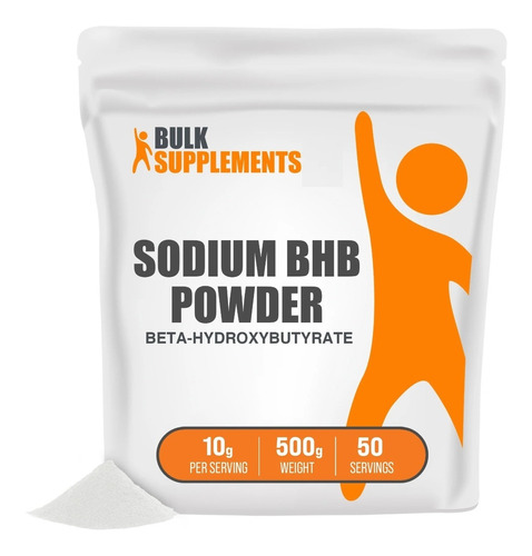 Bulk Supplements | Polvo Sodio Bhb | 500g | 50 Servicios