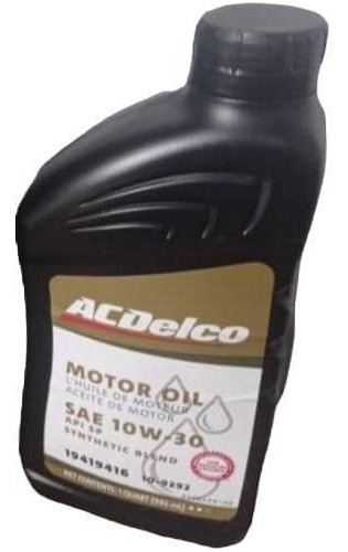 Aceite Acdelco 10w30 Nacional Semi Sintetico 