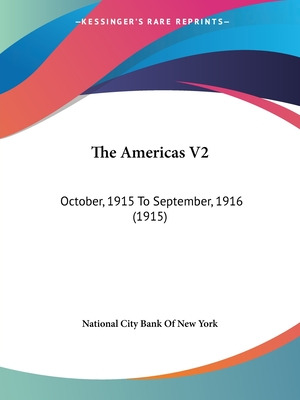 Libro The Americas V2: October, 1915 To September, 1916 (...