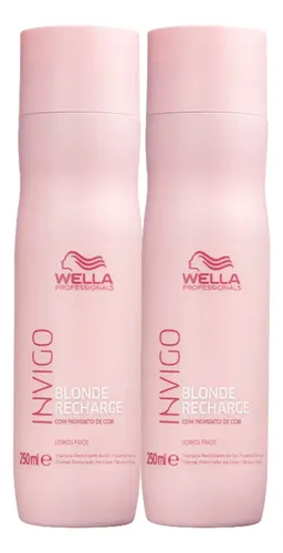 Kit  Wella Prof Invigo Blonde Recharge-sh 250ml (2 Un)