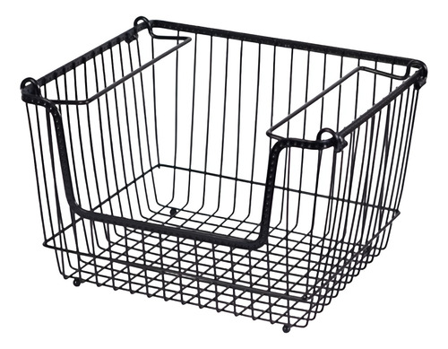 Rack Apilable De Metal Negro Nonfork