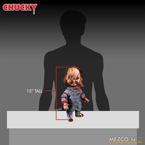 Chucky Scarred Mega Scale Mezco Child's Play Habla Frases