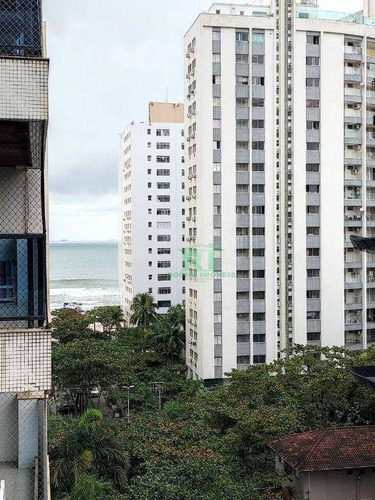 Imagem 7 de 20 de Flat Na Praia, Reformado, Beira Mar, Vista Para O Mar, Área De Lazer, 2 Dormitórios Sendo 1 Suíte, 2 Vagas De Garagem, Pitangueiras, Guarujá/sp - Fl0060