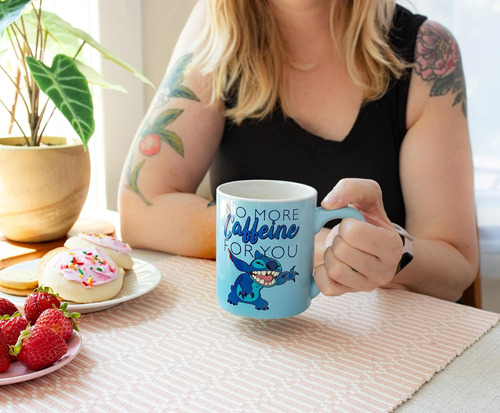 Taza De Café Silver Buffalo Lilo Y Stitch Sin Cafeína, 1 Uni