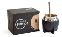 Comprar Mate Pampa Tradicional Boca Cerrada + Bombilla Color Negro Tradicional negro boca cerrada