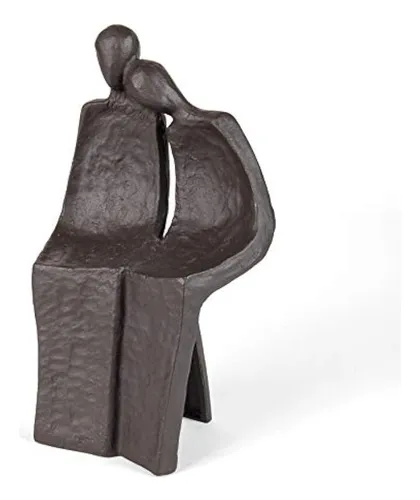 Danya B. Contemplative Lovers Escultura De Hierro Fundido -