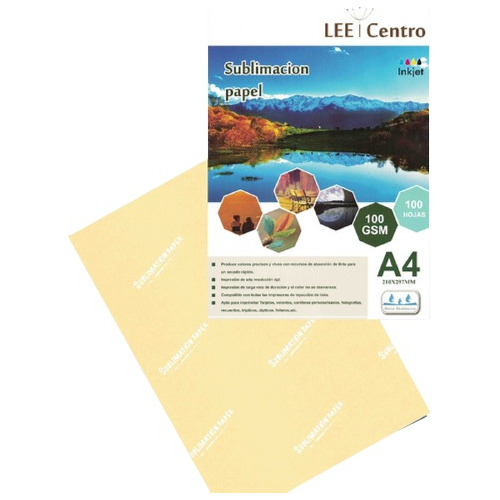 Papel De Sublimación Lee Centro Pack 5 Resmas