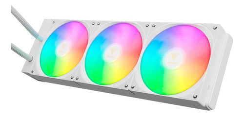Refrigeración Liquida Gamdias Chione E4-420 Argb (blanco) Led Rgb