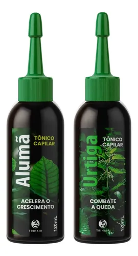 Kit 2 Tônico Capilar Trihair - Alumã + Urtiga - 120ml
