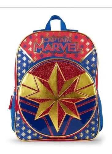 Bolso Con Correa Ajustable De Espalda - Capitana Marvel 