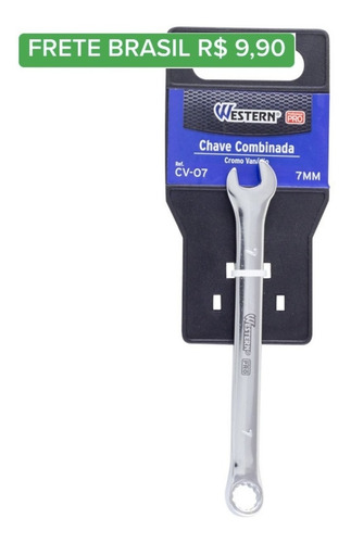Imagem 1 de 3 de Chave Combinada 7mm Profissional Western Cv-07