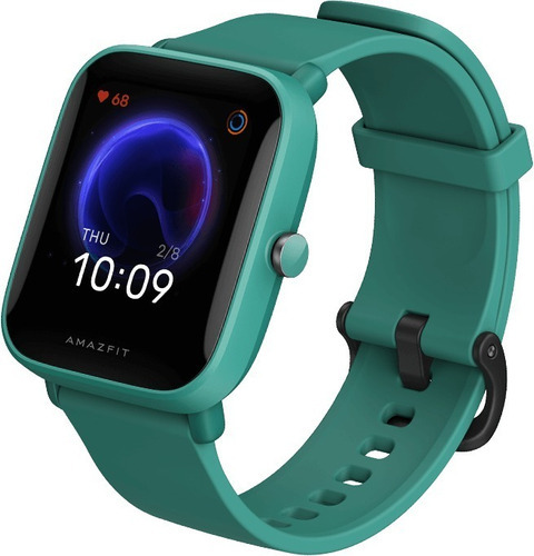 Smartwatch Amazfit Basic Bip U Pro 1.43  A2008 Gps Sp02 Color De La Malla Green Color De La Caja Green