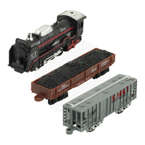 Super Ferrorama Locomotiva E Vagões Com Trilhos Bbr Toys