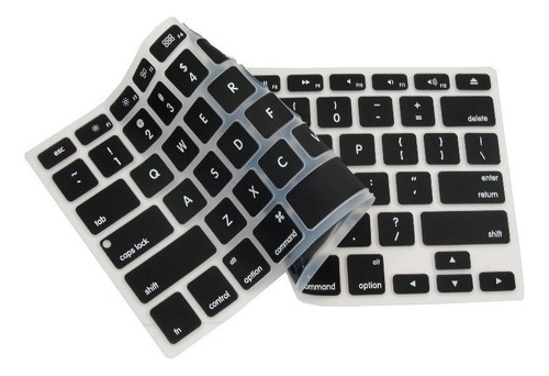 Proteção Para Teclado Do Macbook Pro 13 Sem Touch Bar A1708 Cor de teclado Preto com Letras Branca Idioma New MacBook Pro 13" SEM TOUCH BAR A1708 US AMERICANO