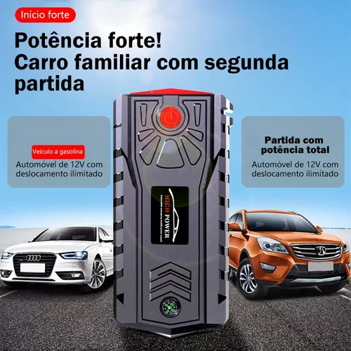 Mihayu Carregador De Bateria Auxiliar Partida Portatil Automotivo