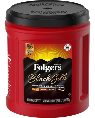 Folgers Café Molido Black Silk 955 G