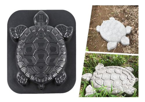 Forma De Tortuga De Molde De Plástico 2x Para Patio De De