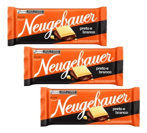 Chocolate Blanco Y Negro Neugebauer X 3 Tabletas 80 Gr C/u