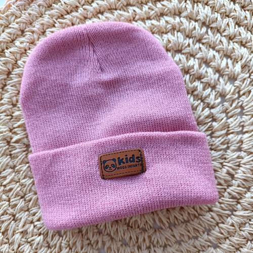 Gorro De Lana Para Bebe Gorrito Invierno Bebe Rosa Oscuro Dolly 6 Unico Lana Cashmilon