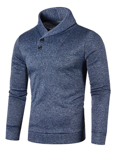 Suéteres De Medio Cuello Alto Para Hombre Con Cuello Abotona