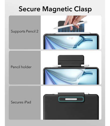 Para Funda Con Teclado Para iPad Air De 13 Pulgadas Y iPad