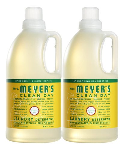 Mrs. Meyers Clean Day, Detergente Para Lavadoras, 1, 2