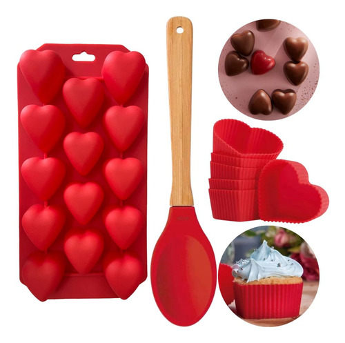 Kit Formas De Silicone Bombom / Cupcake E Colher Pascoa