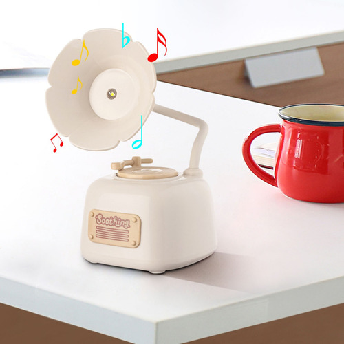 Lámpara De Mesa Con Fonógrafo Retro P Night Lights, Decoraci