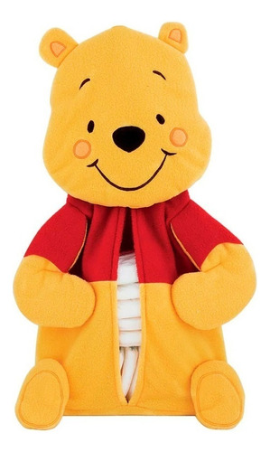 Porta Pañales Organizador Para Recamara Bebe Pooh Disney Color Amarillo Liso Personaje Winnie Pooh