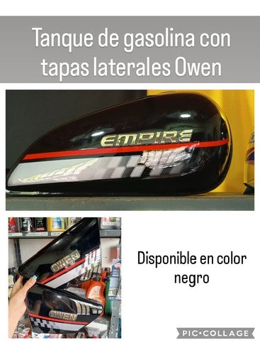 Tanque Gasolina Moto Owen Modelo Viejo Con Tapas Laterales 