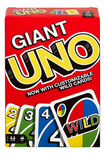 Giant Uno Jogo Cartas Mattel Uno Gigante 108 Cartas