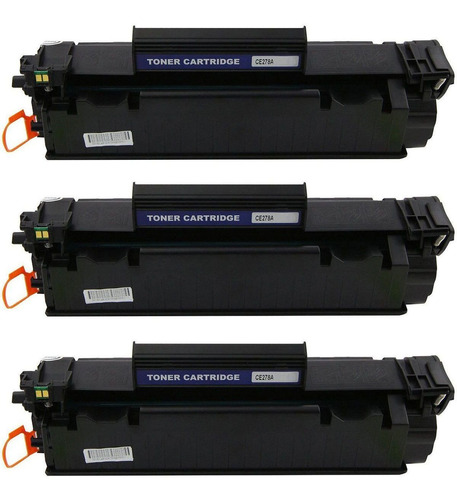 Kit 3x Toner Compatível Com Ce278a 278a 78a P1606dn P-1606dn