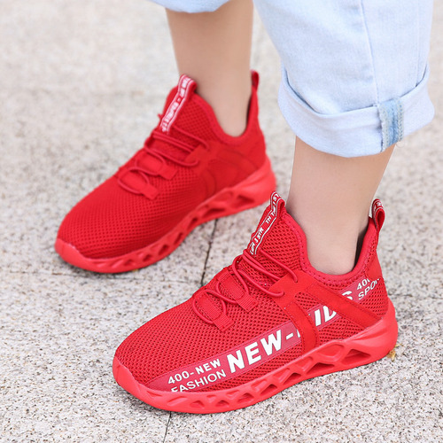 Zapatillas De Correr Para Niños Transpirables De Malla