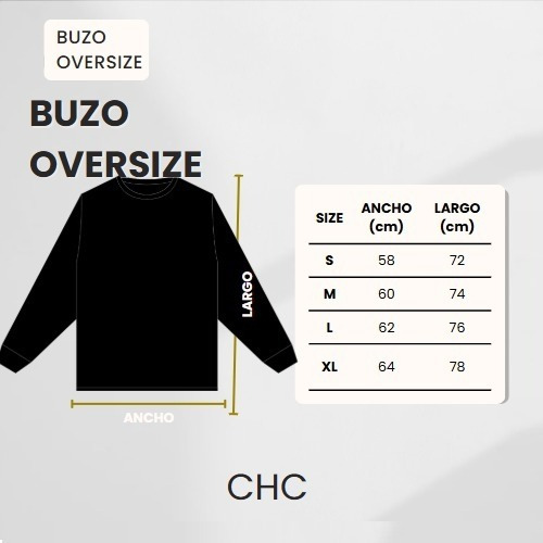 Buzo Hombre Oversize Capucha Frisa Canguro Che Chaval Casual