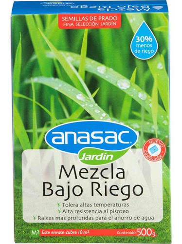 Semilla De Pasto Mezcla Bajo Riego 500 Gramos Anasac