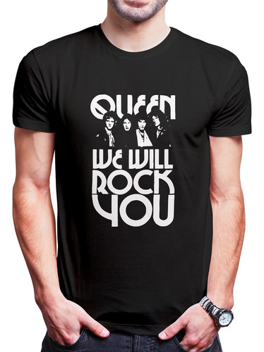 Polo Varon Queen We Will Rock You (d1345 Boleto.store)